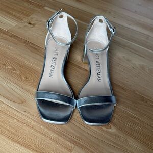 Stuart Weitzman Silver Women's Sandals NEW